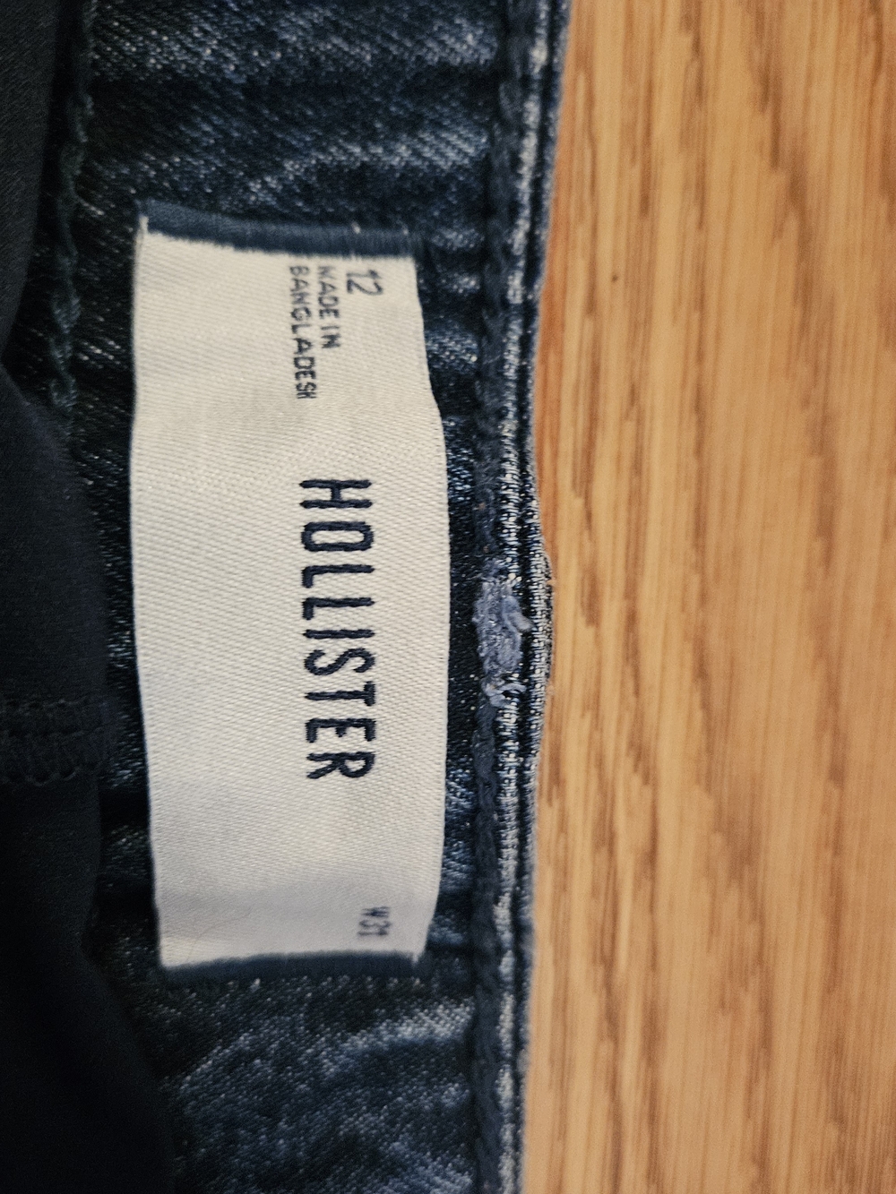 Hollister Blue Denim Mini Skort - Picture 4 of 5